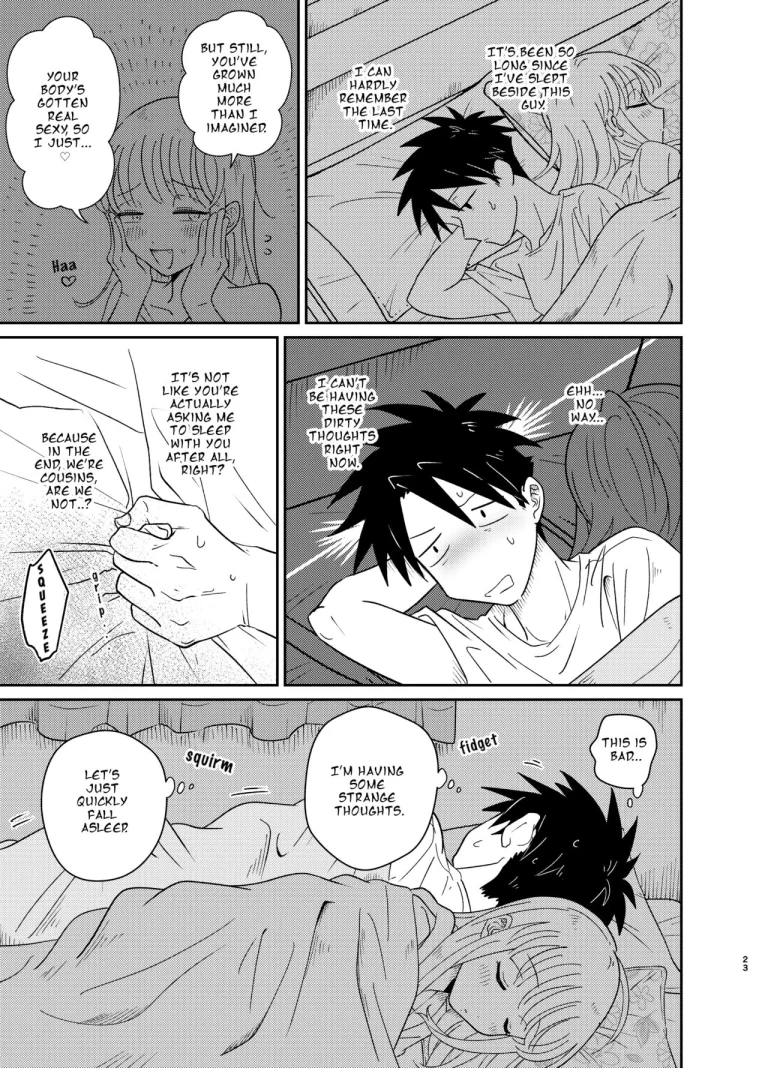 Don't You Like Your Absurdly Cute and Erotic Cousin? | Mechakucha Kawaikute Ecchi na Itoko wa Suki desu ka? porn comic picture 23