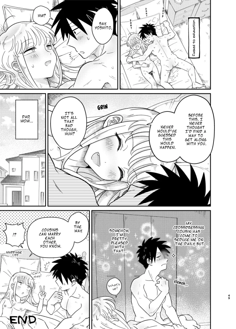 Don't You Like Your Absurdly Cute and Erotic Cousin? | Mechakucha Kawaikute Ecchi na Itoko wa Suki desu ka? porn comic picture 49