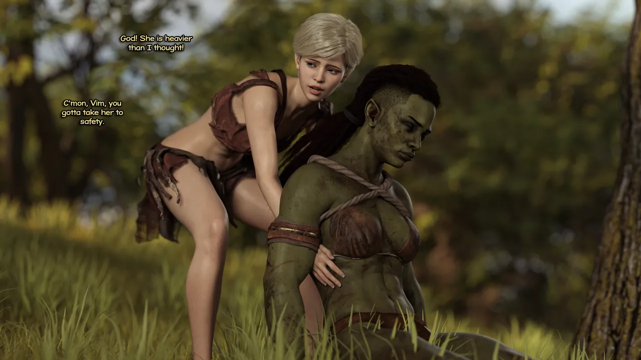 Dravencia: Human And Futa Orc Warrior porn comic picture 17