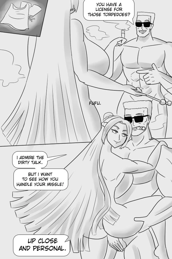 Duke Nukem x Taimanin: Let's Bang Grandma porn comic picture 4
