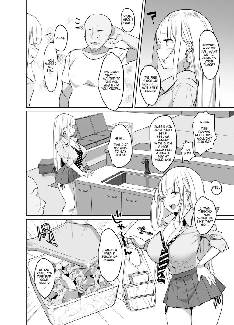 Ecchi na Gal JK ga Kyokon Zetsurin Oji-san to Pakoru Yatsu porn comic picture 3