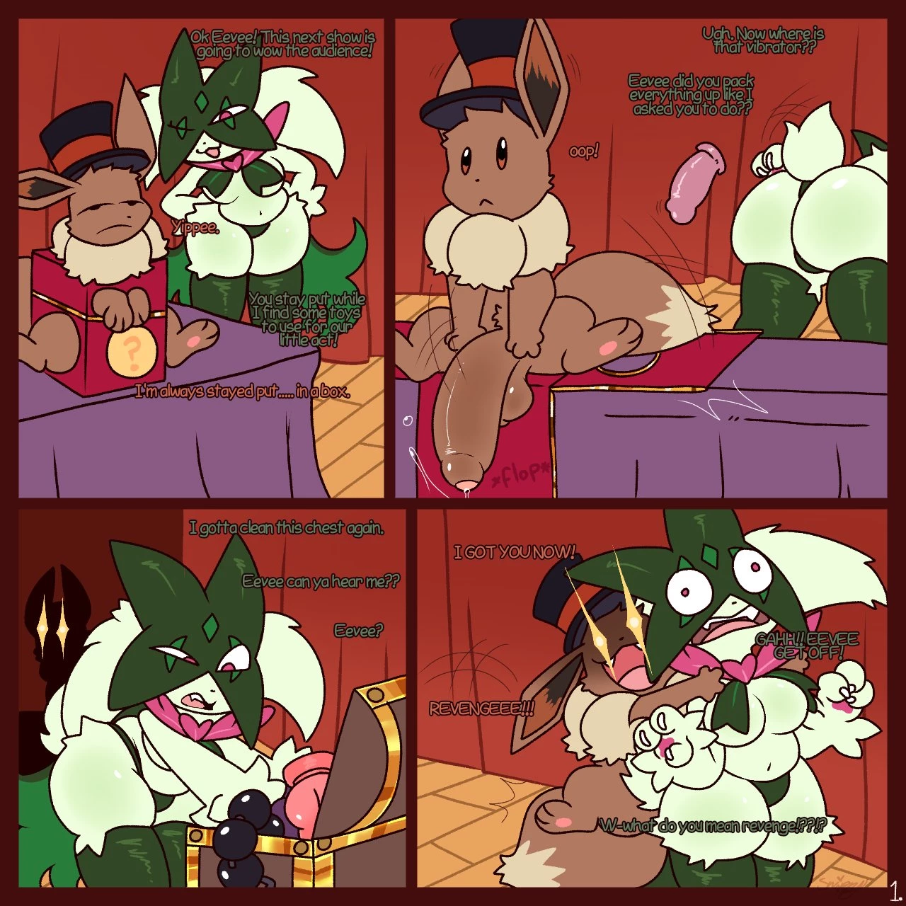 Eevee's Magical Show porn comic picture 1