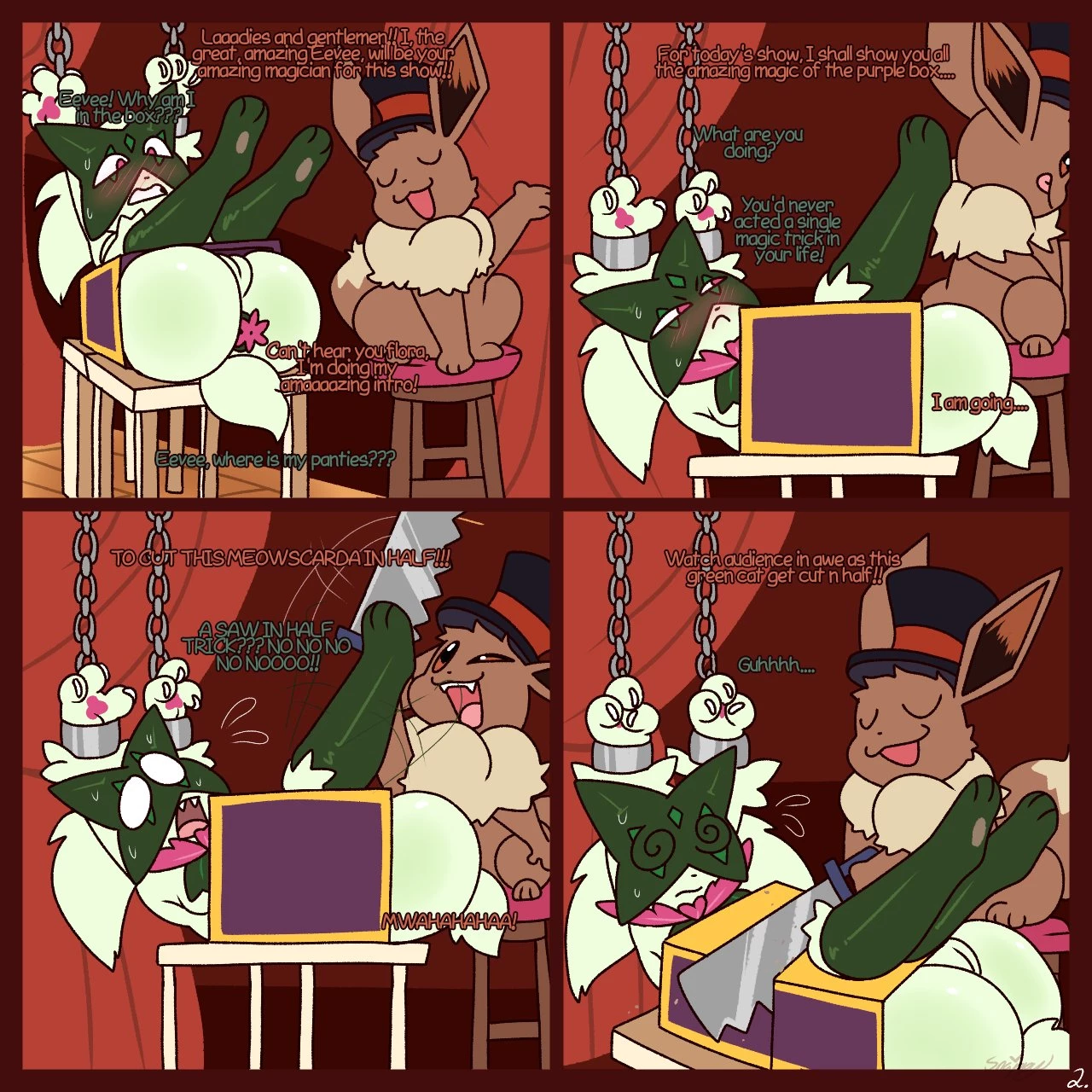 Eevee's Magical Show porn comic picture 2