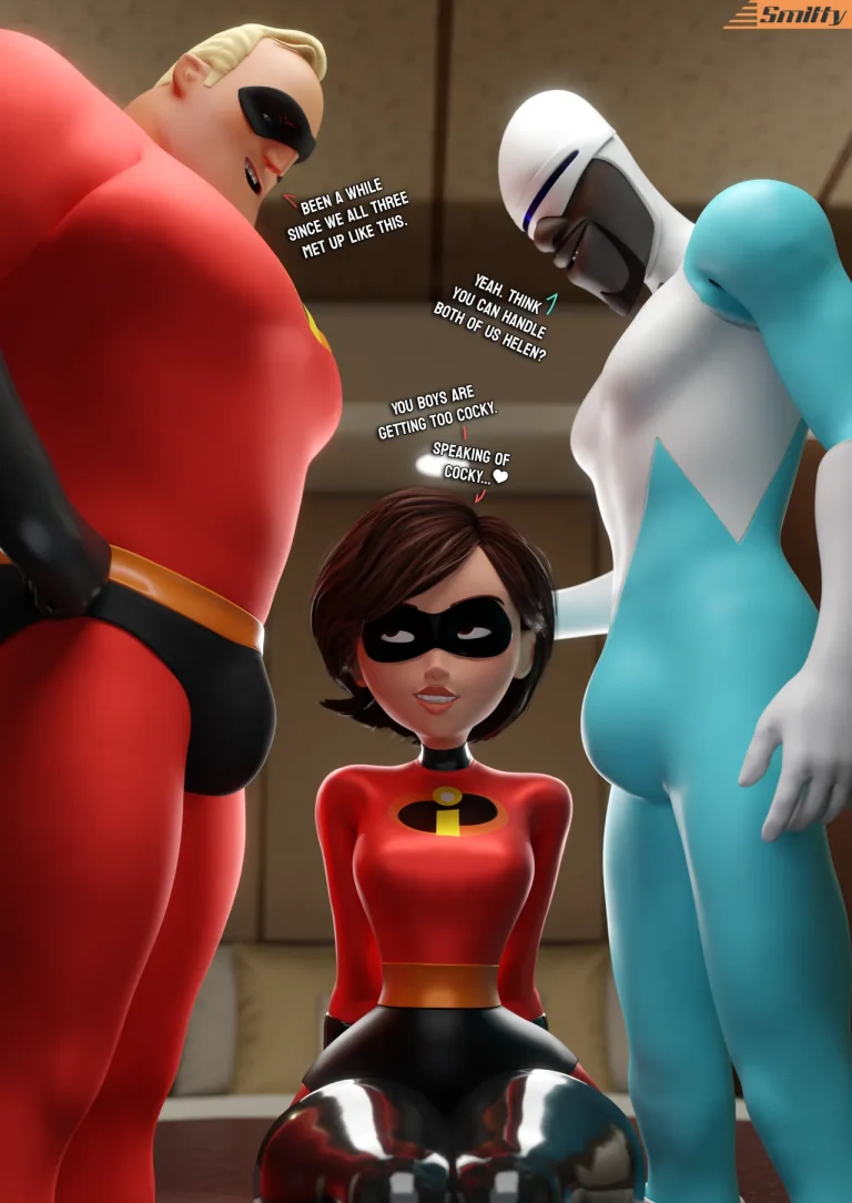 Elastigirl: Between a cold and a hard place porn comic picture 3