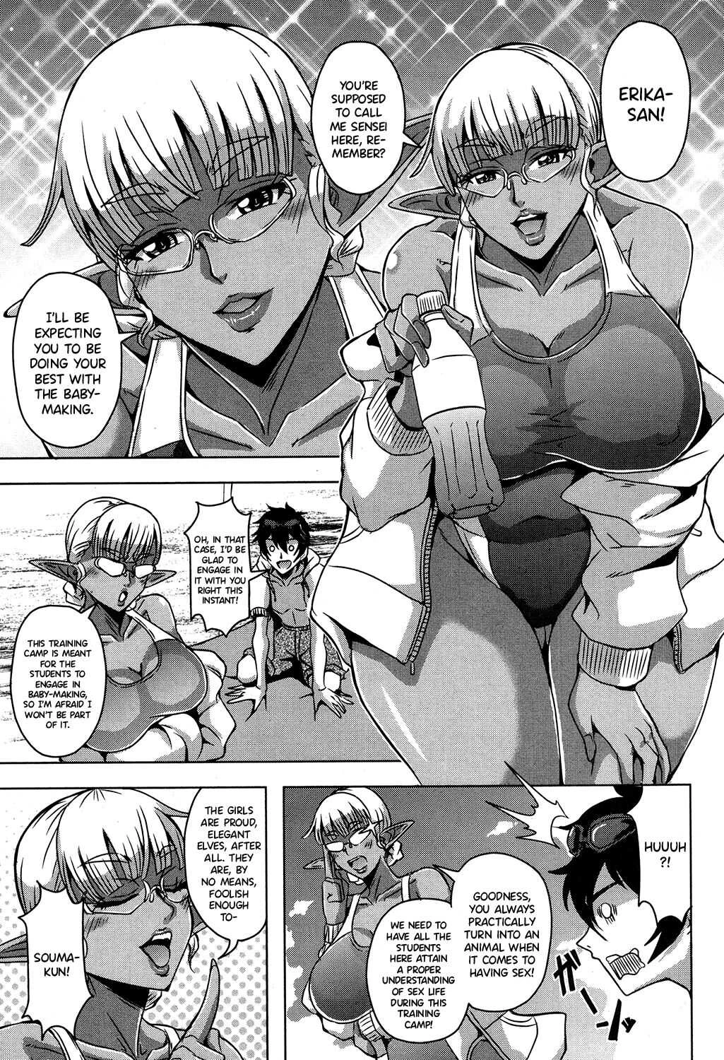 Elf Harem Academia Nangoku Kozukuri Gasshuku Hen porn comic picture 5