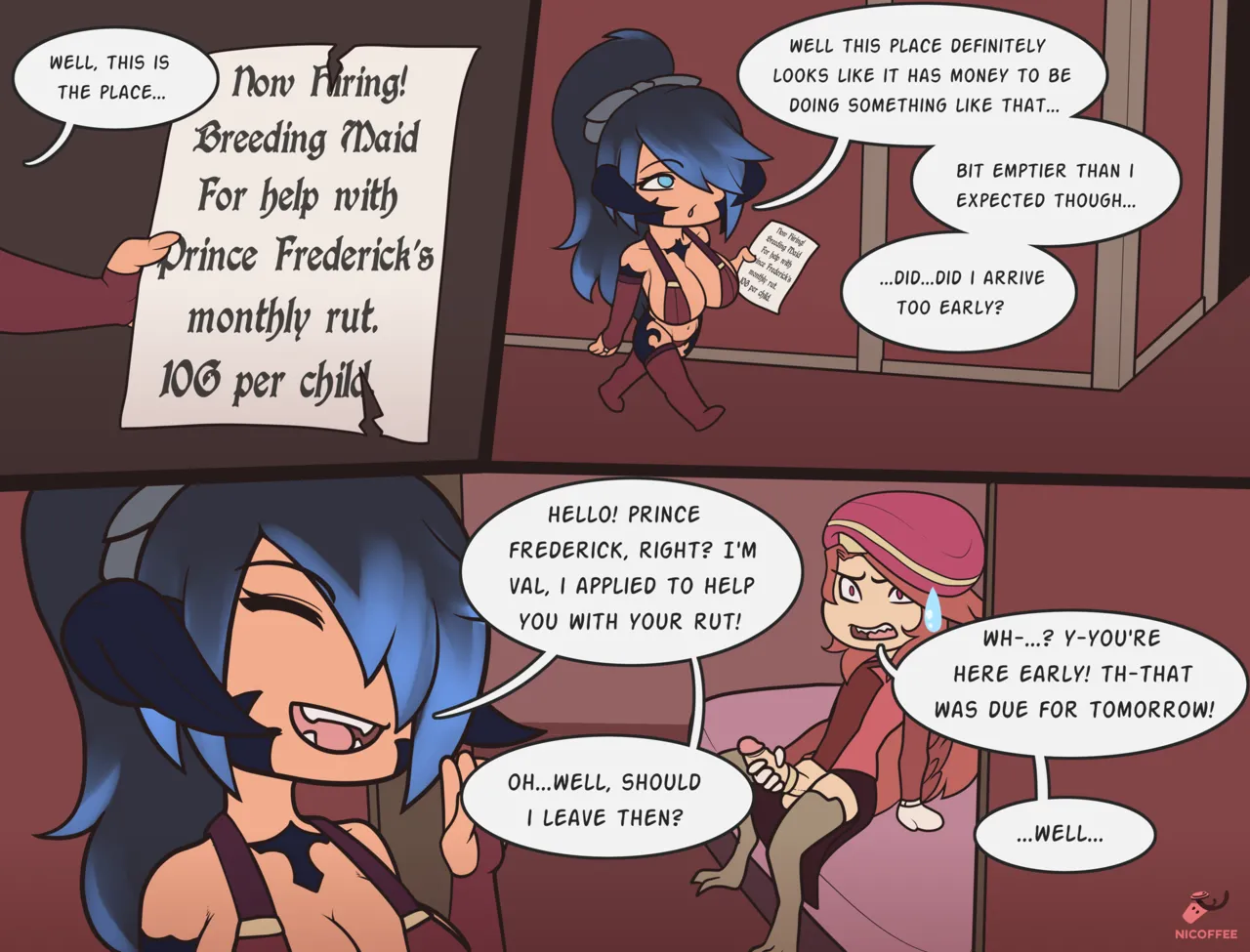 Emergency Hire, Val and Frederick porn comic picture 1