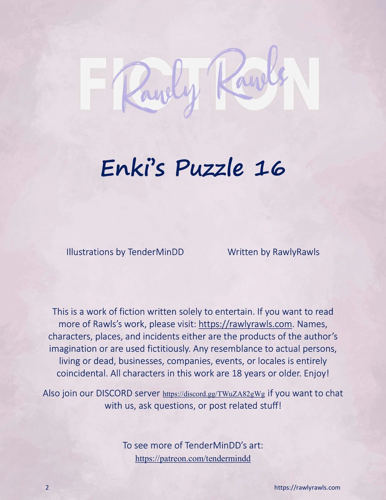 Enki's Puzzle 16: Rawly Rawls Fiction porn comic picture 2