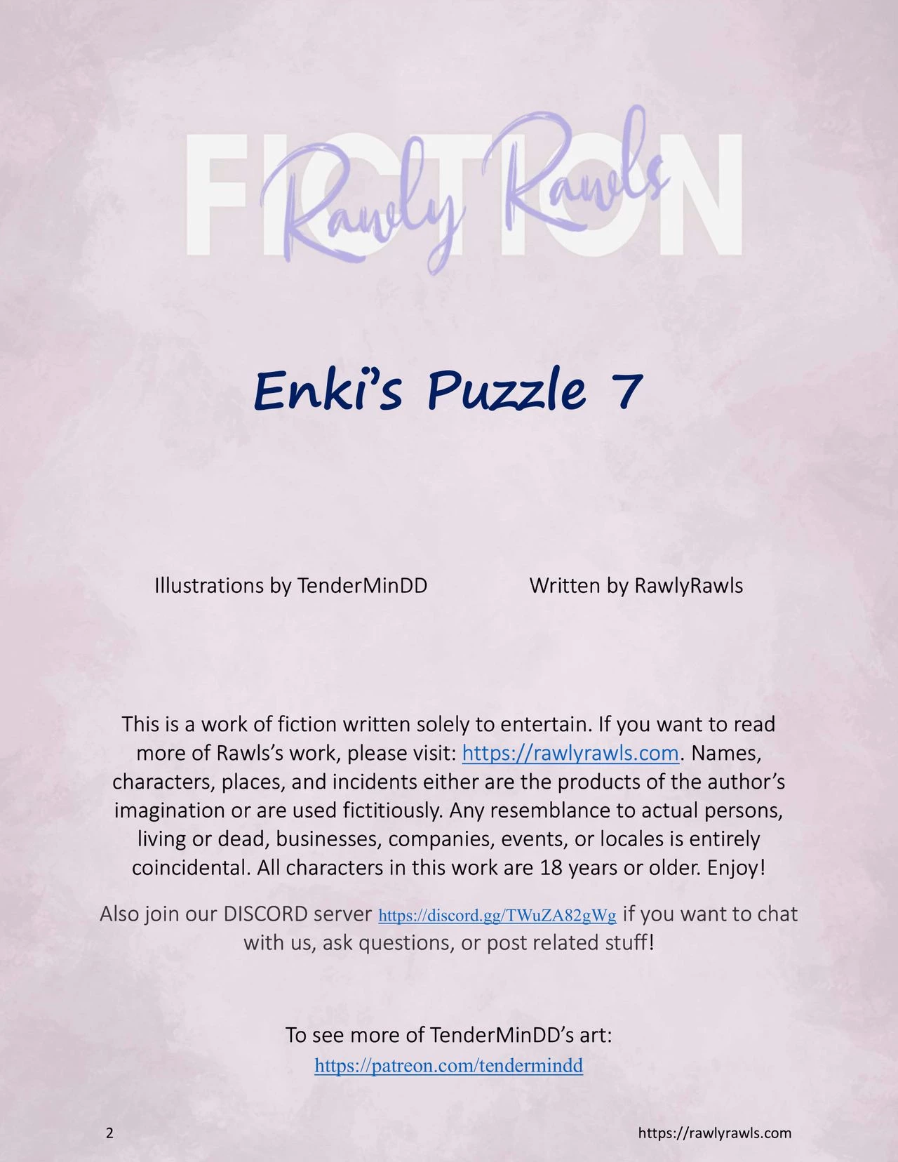 Enki's Puzzle 7: Rawly Rawls Fiction porn comic picture 2