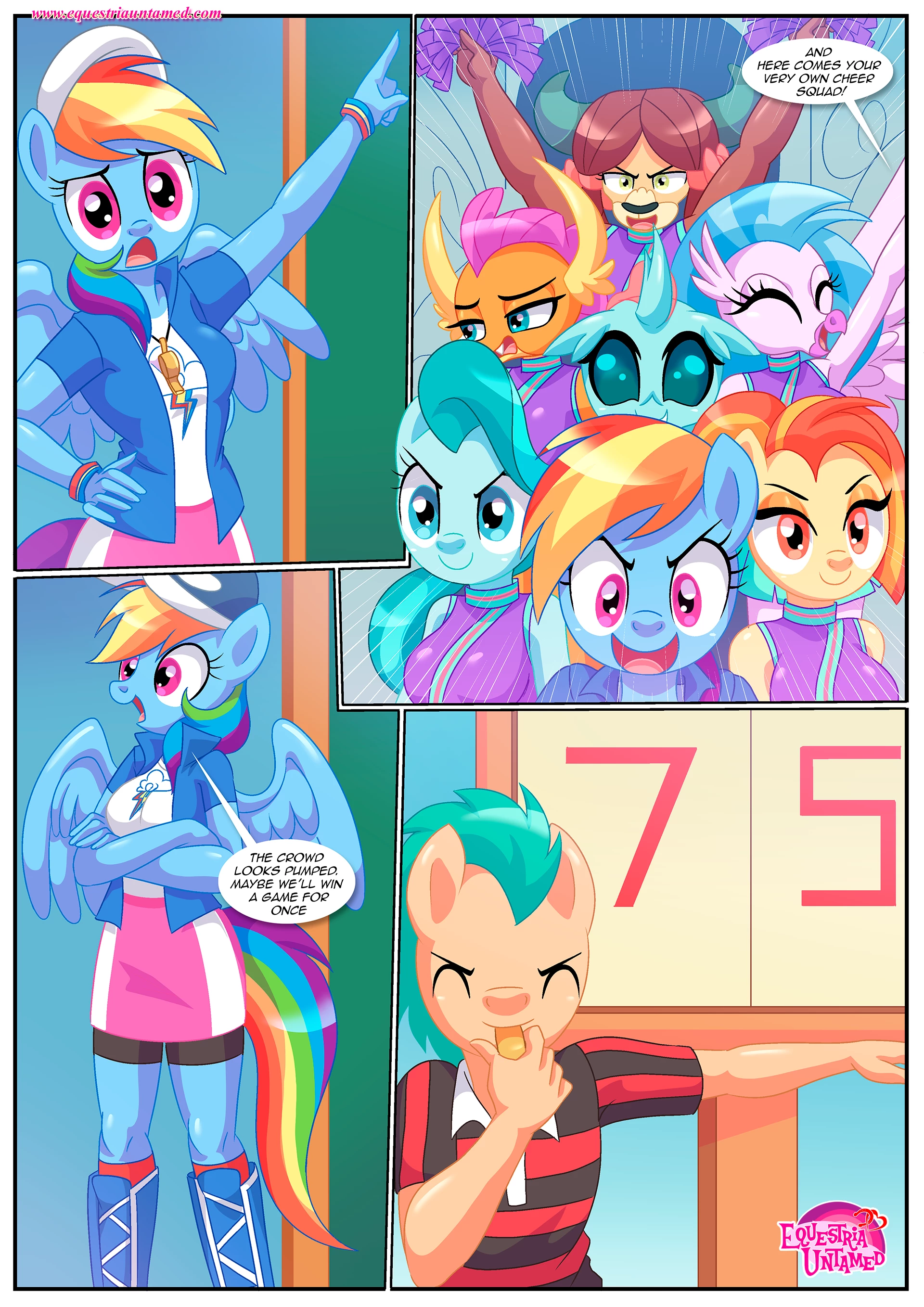 Extra Cheer Practice porn comic picture 4