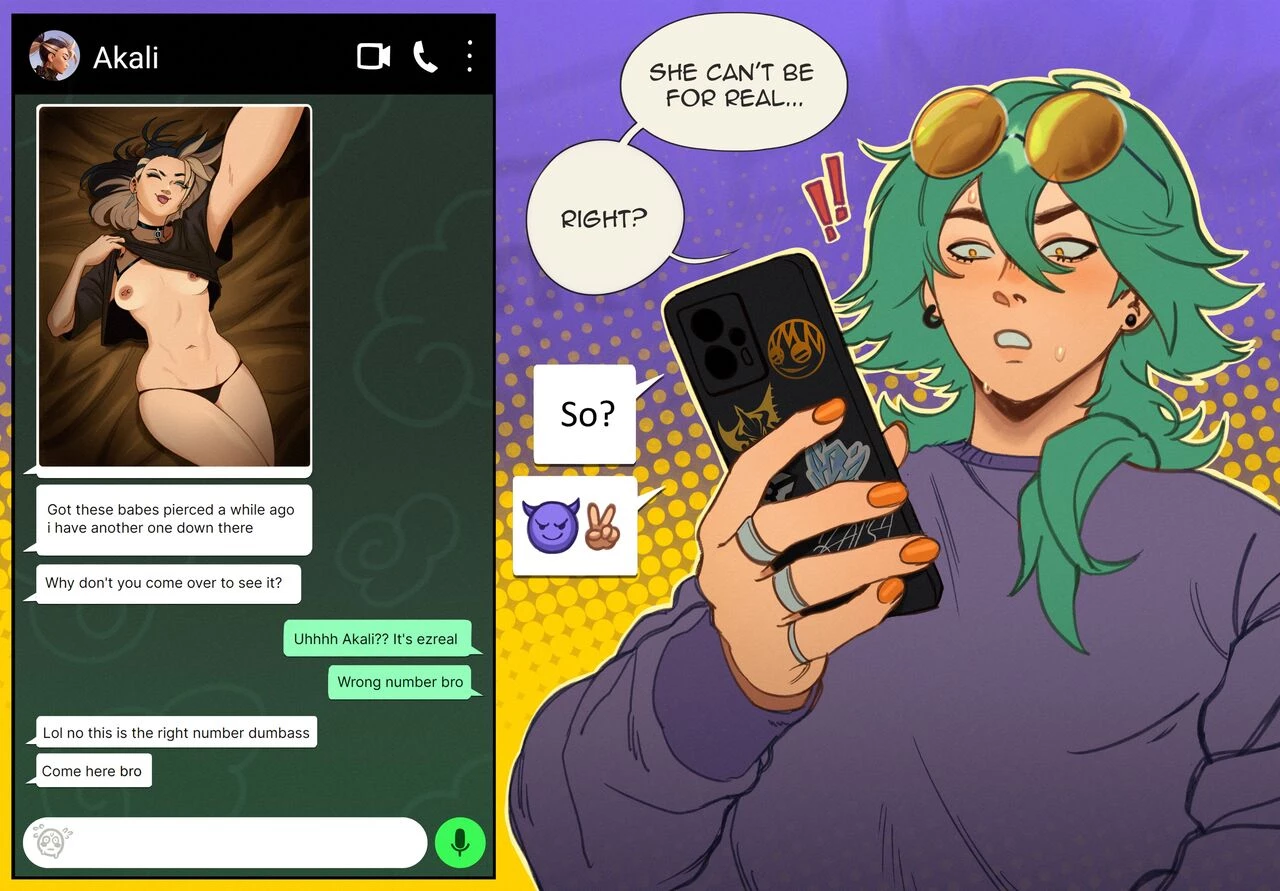 Ezreal x K/DA porn comic picture 10