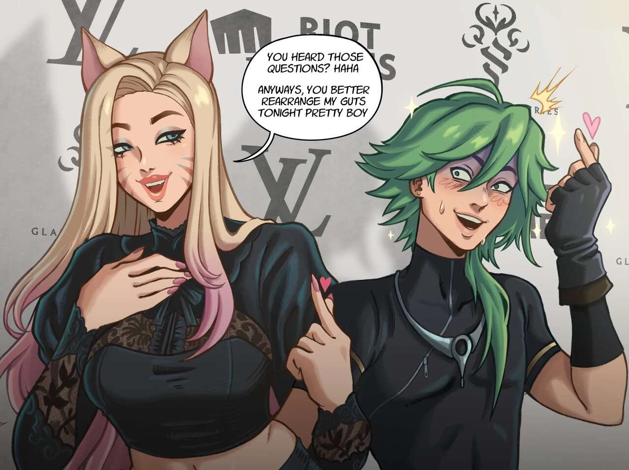 Ezreal x K/DA porn comic picture 5