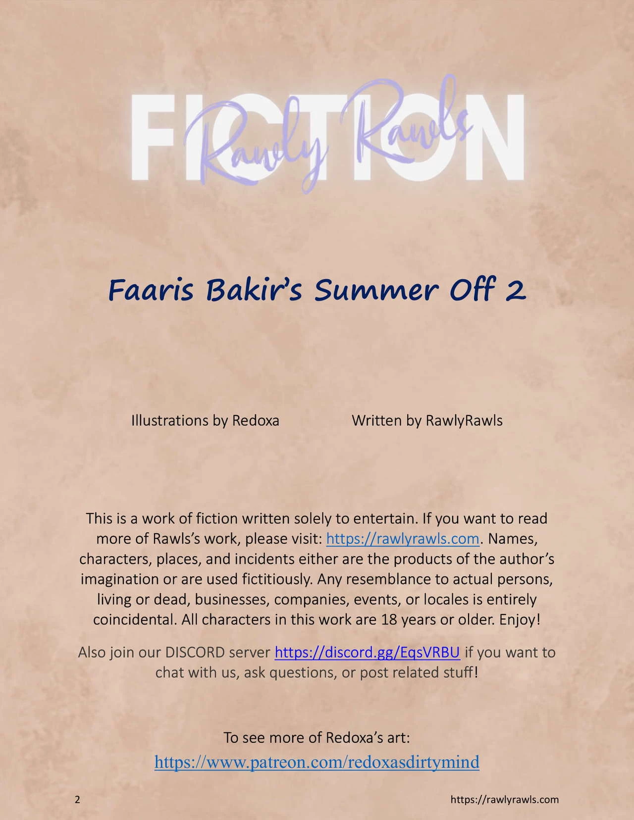 Faaris Bakir's Summer Off 2 porn comic picture 2