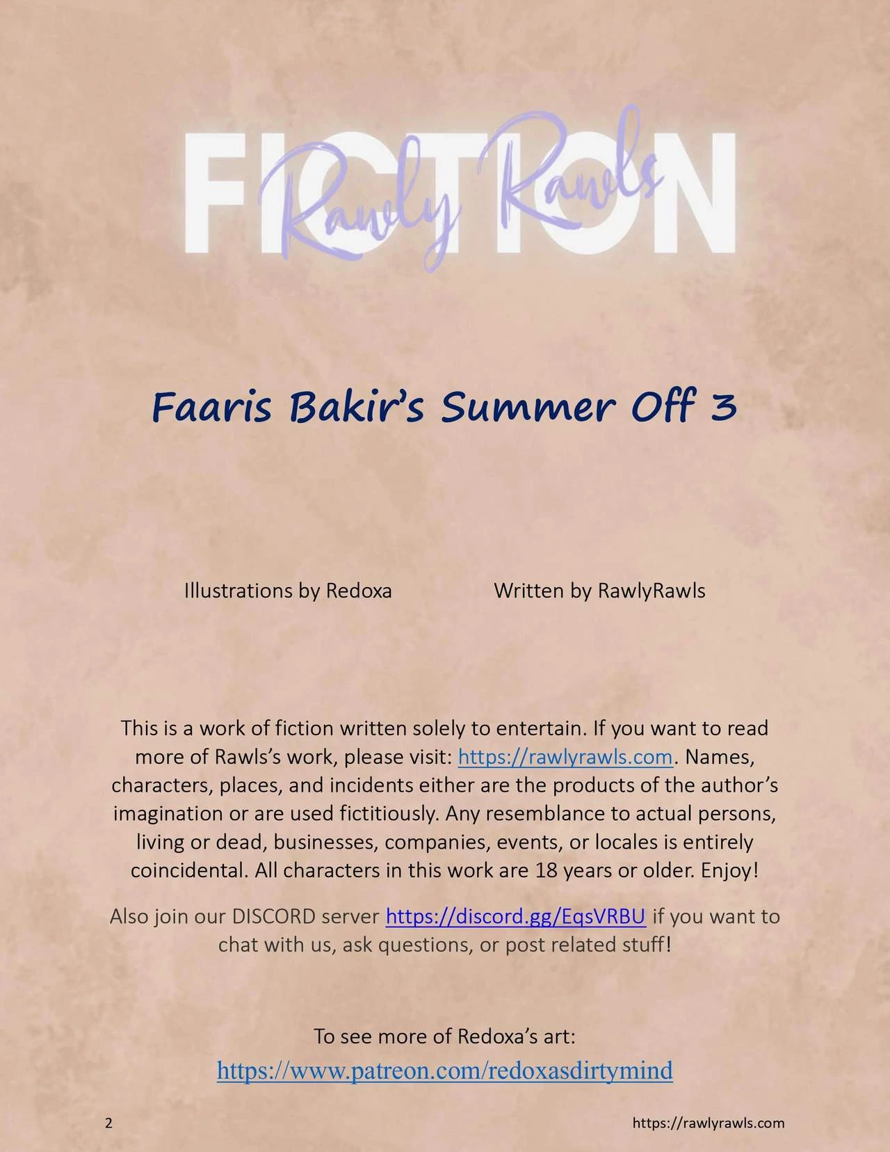 Faaris Bakir's Summer Off 3 porn comic picture 2