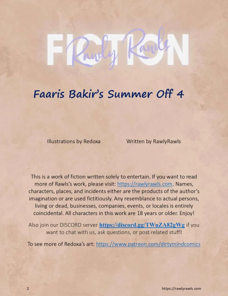 Faaris Bakir's Summer Off 4 porn comic picture 2