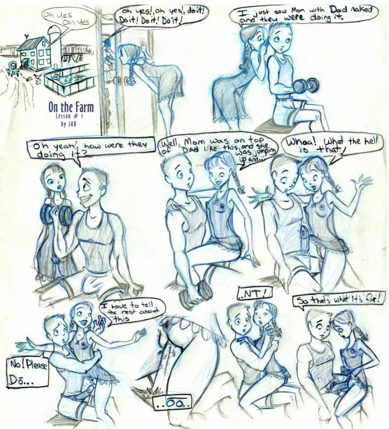 Farm Lessons 1-7 porn comic picture 1