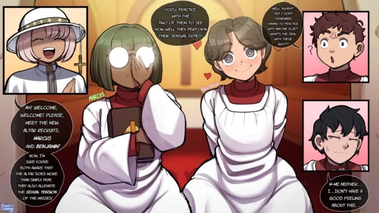 Father Adriel's Monastery porn comic picture 2