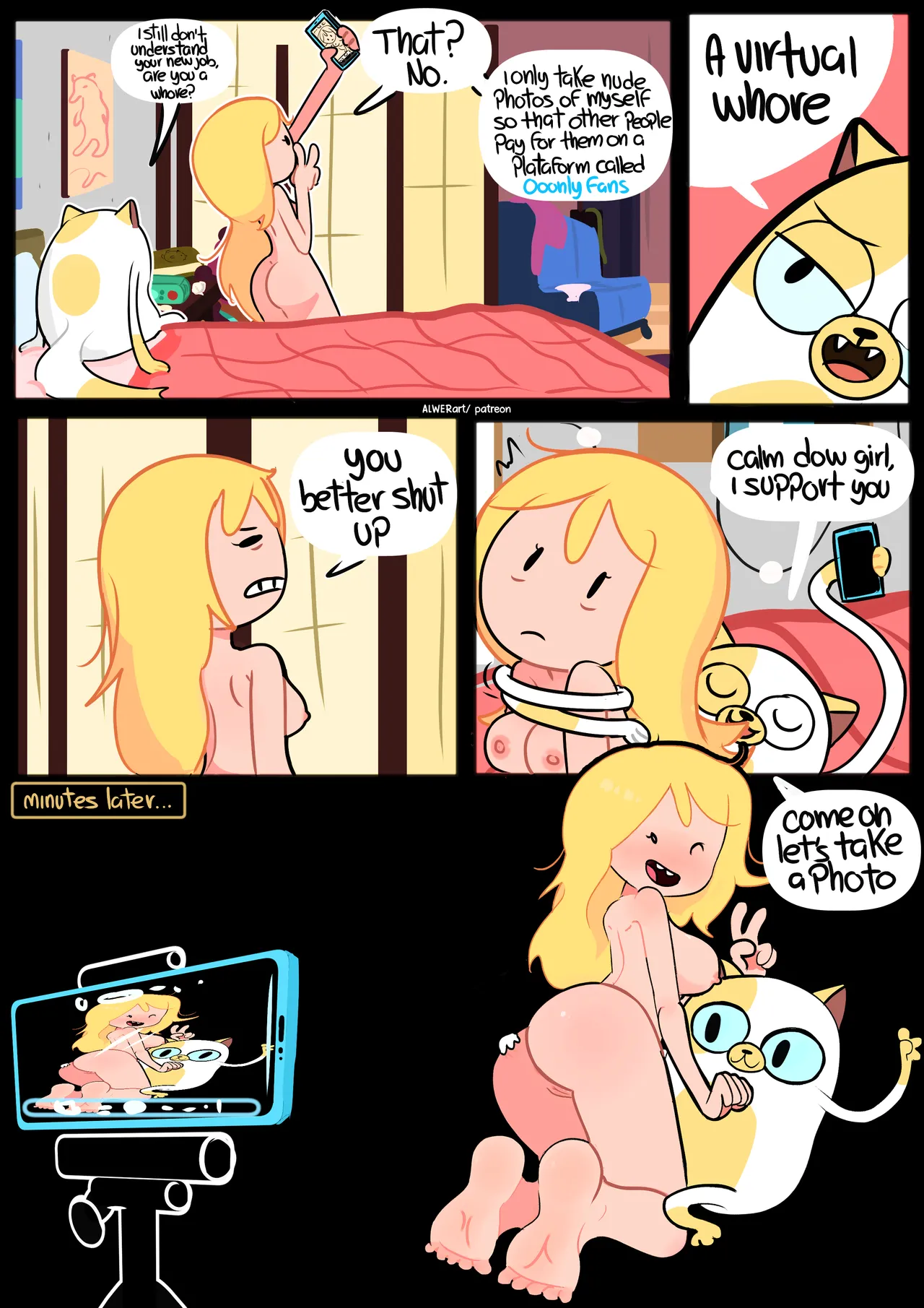 Fionna and Cake: A New Job (Ongoing) porn comic picture 3