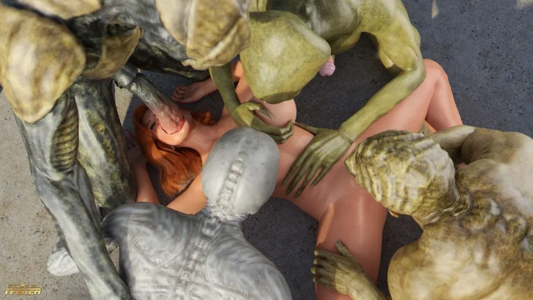 First Contact - 11 alien gangbang porn comic picture 29