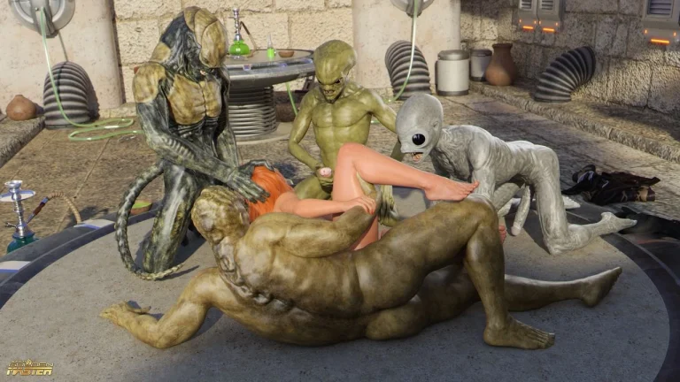 First Contact - 11 alien gangbang porn comic picture 91