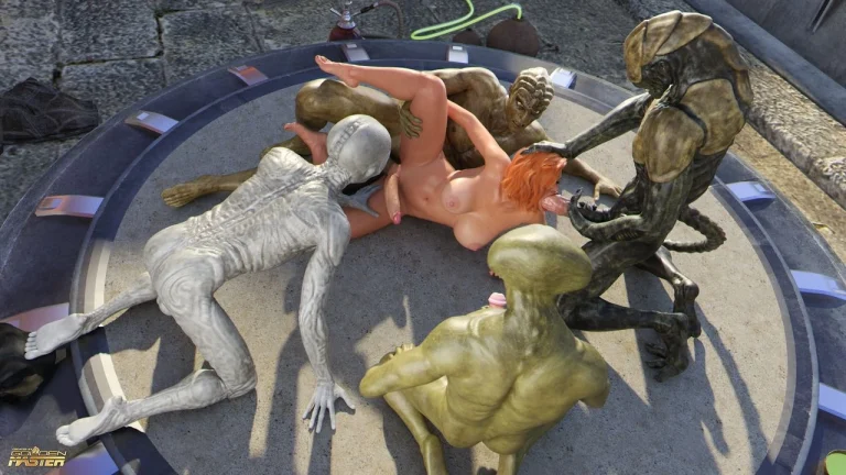 First Contact - 11 alien gangbang porn comic picture 92