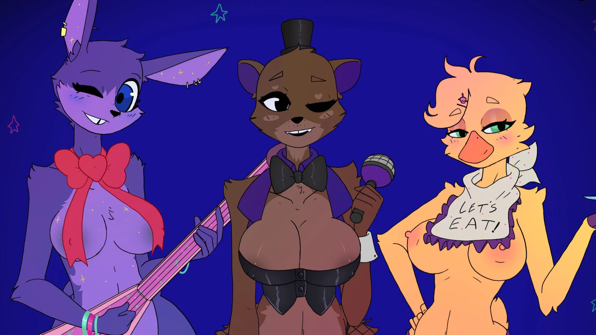 Five Nights At Fuzzboob's porn comic picture 1