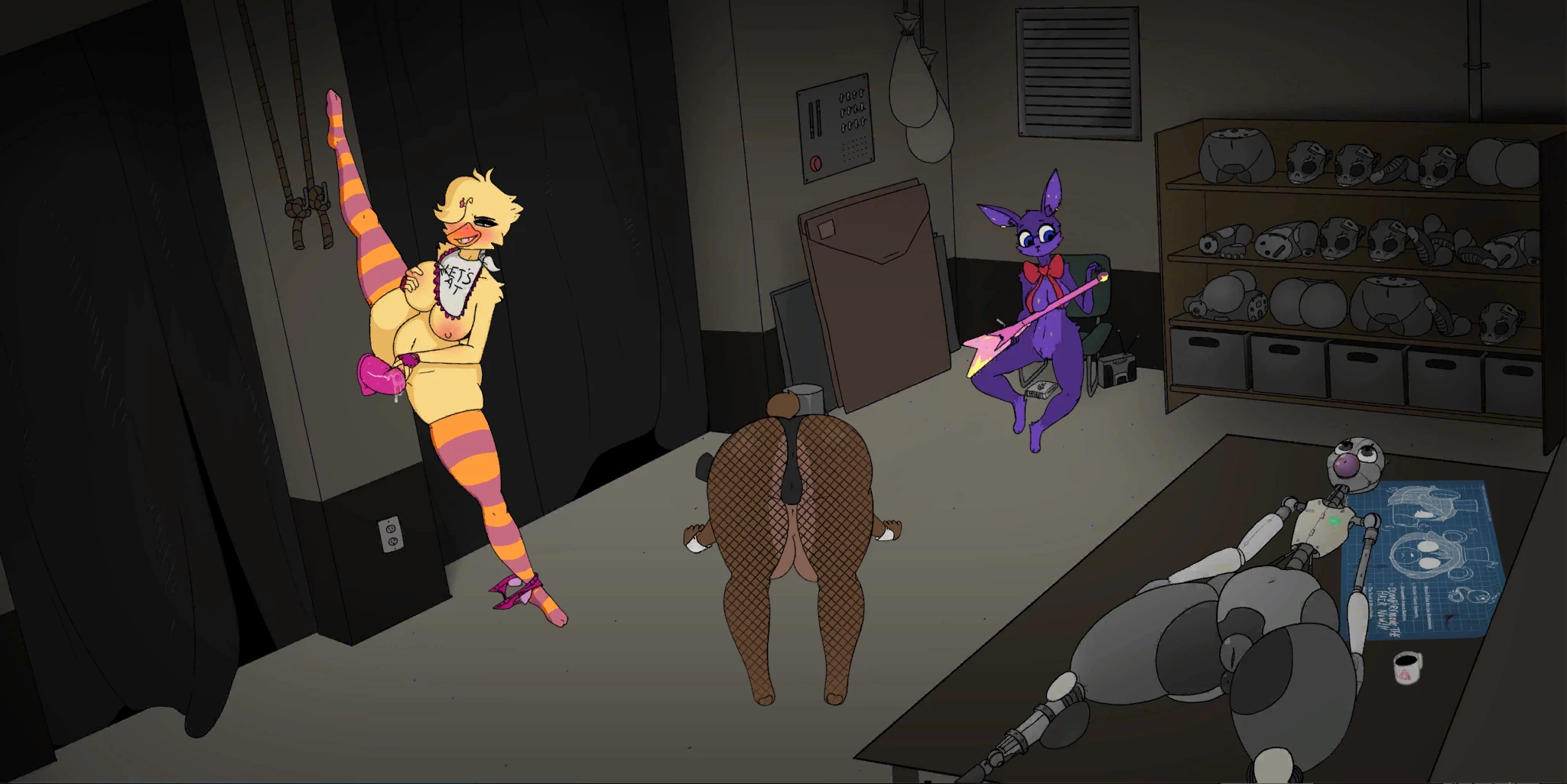 Five Nights At Fuzzboob's porn comic picture 9
