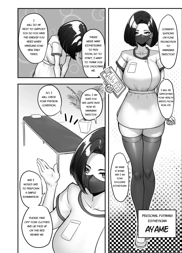 Flirty Lovey Futanari Reverse Anal Sex Salon porn comic picture 3