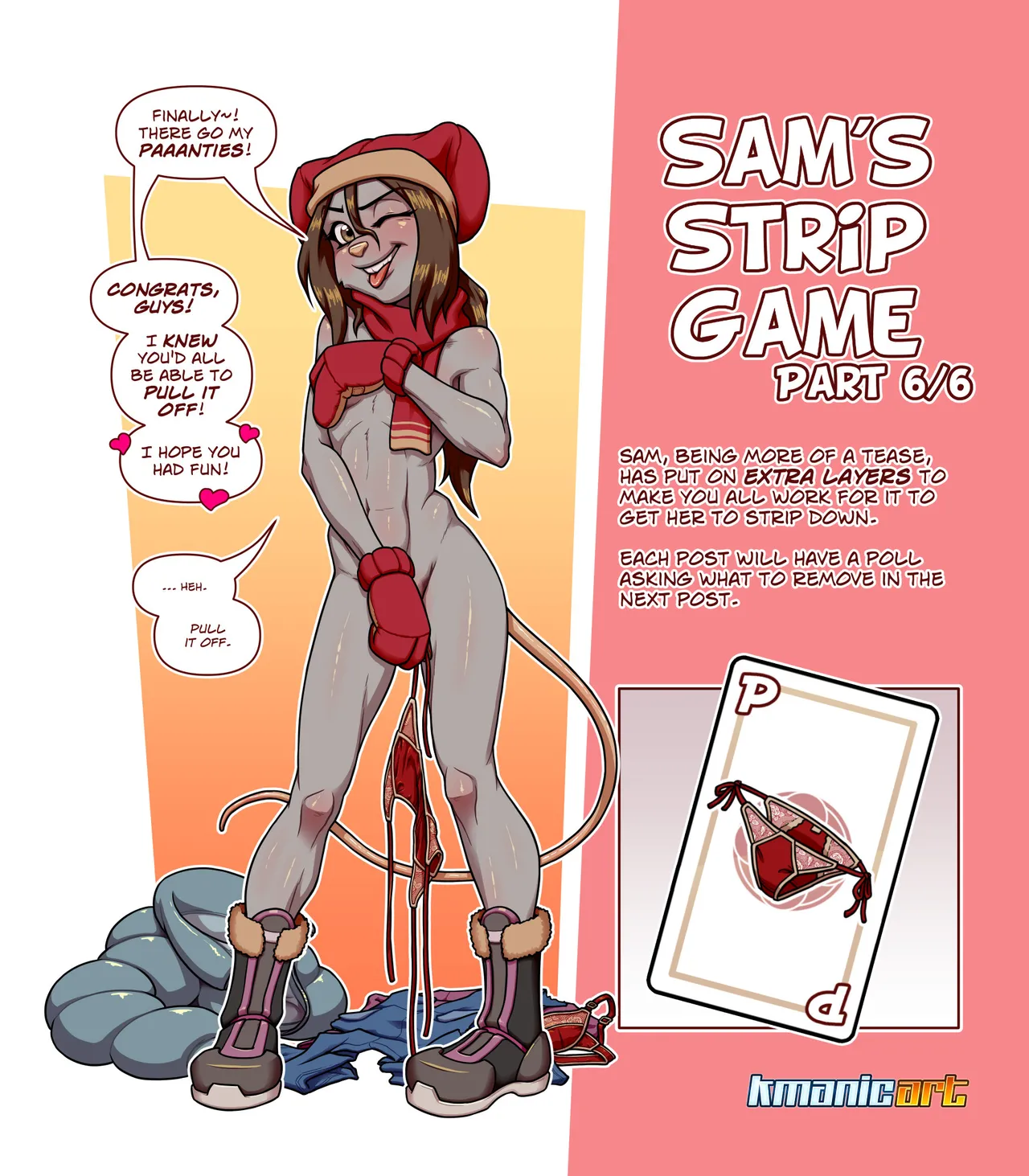 Fran & Sam's Strip Games porn comic picture 13