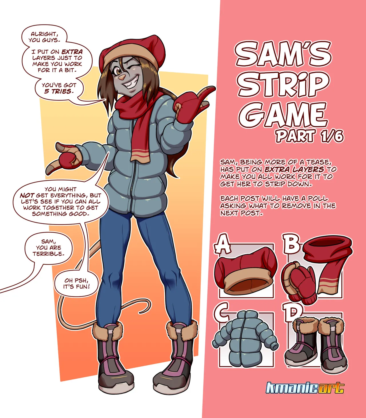 Fran & Sam's Strip Games porn comic picture 8