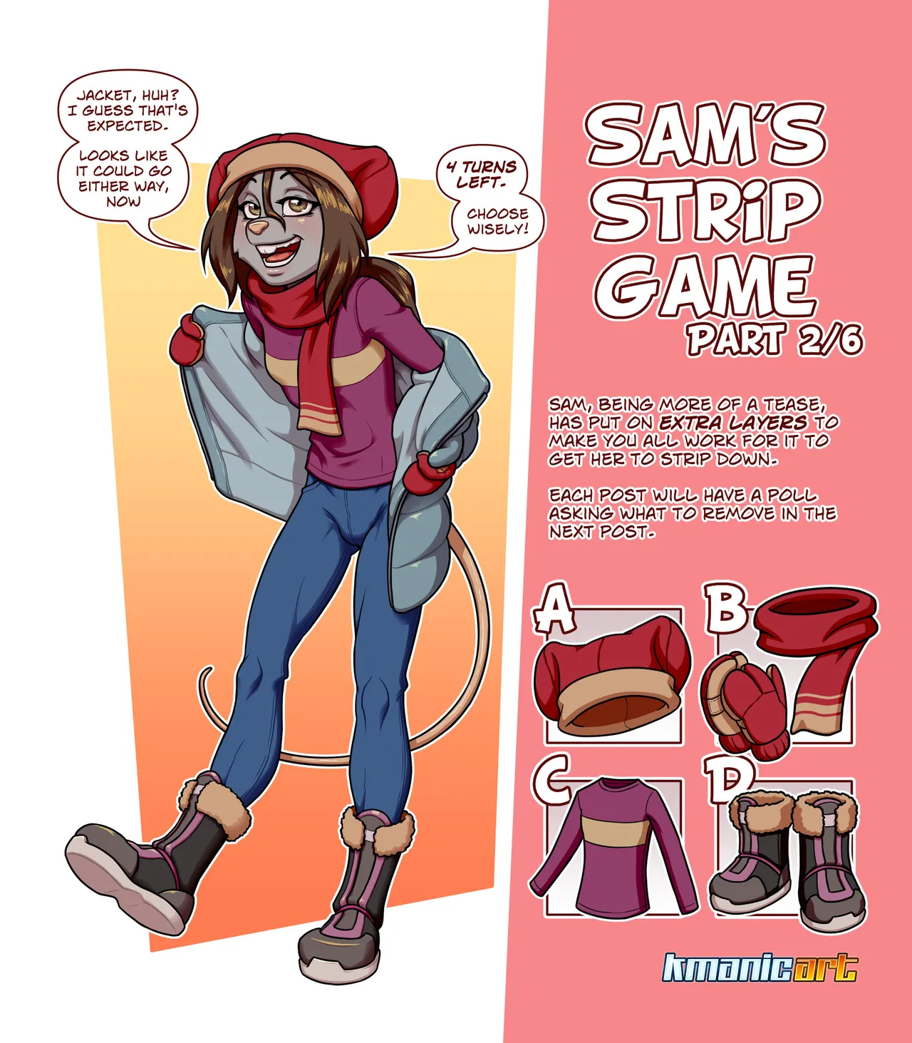 Fran & Sam's Strip Games porn comic picture 9