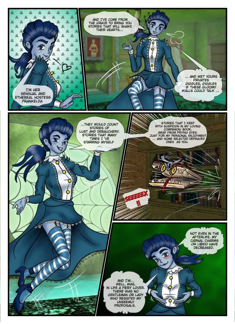Frankelda's spooky and erotics histories porn comic picture 4