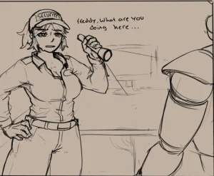 Freddy! You're supposed to be on lockdown! porn comic picture 1