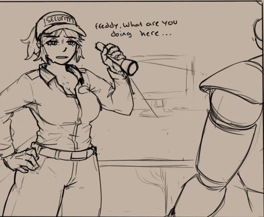 Freddy! You're supposed to be on lockdown! porn comic picture 1