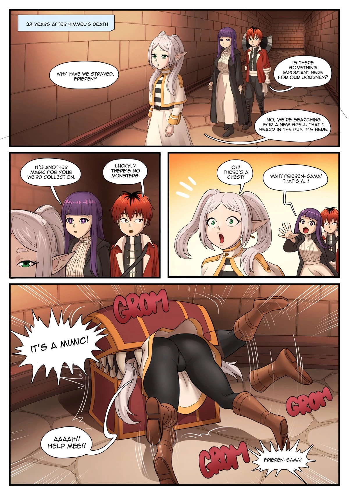 Frieren's New Lewd Spell porn comic picture 2