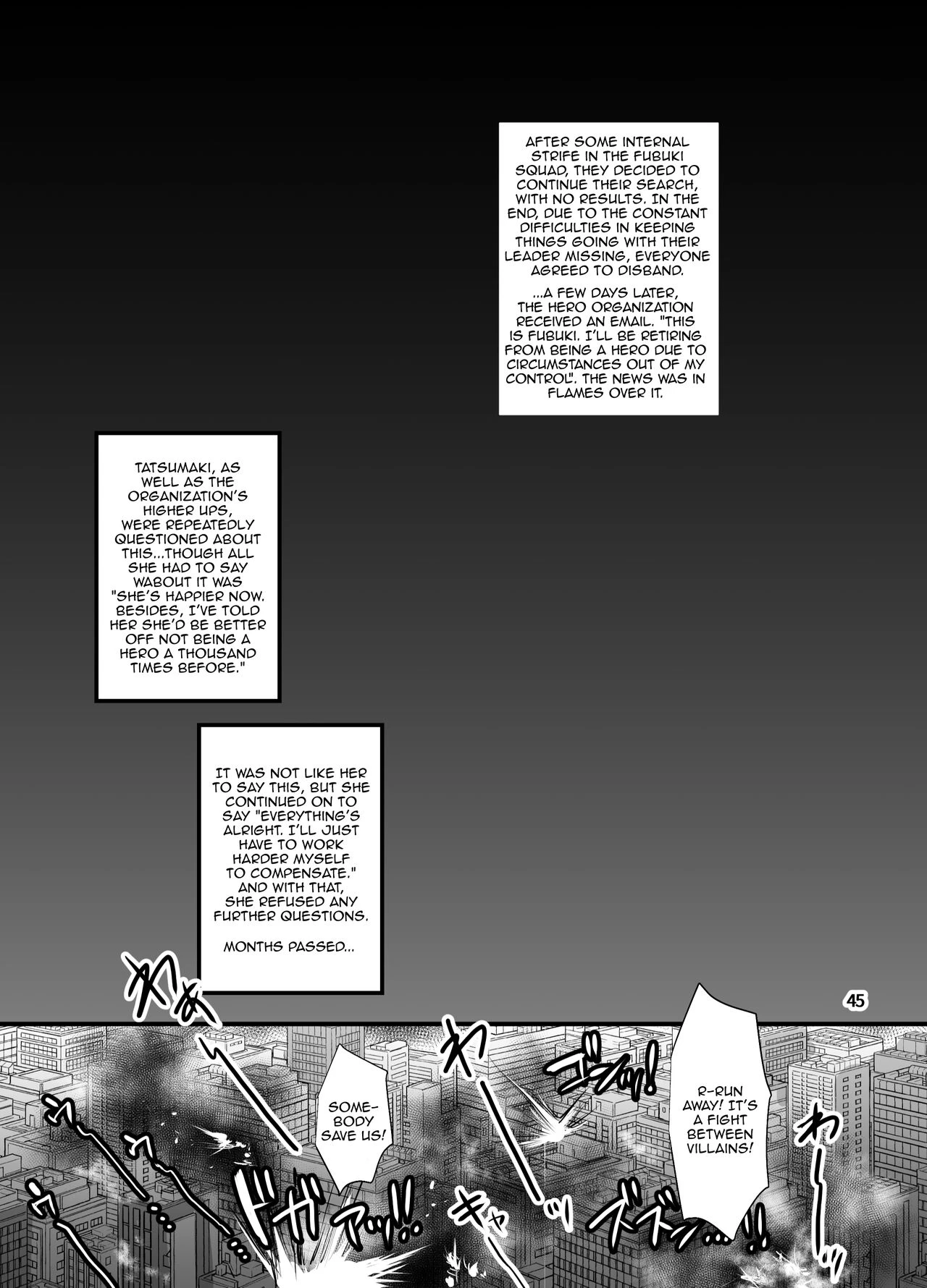 Fubuki Ranshin Kouhen "B-kyuu 1-i Hero ga Dosukebe Saimin nanka ni Makeru hazu ga......" porn comic picture 44