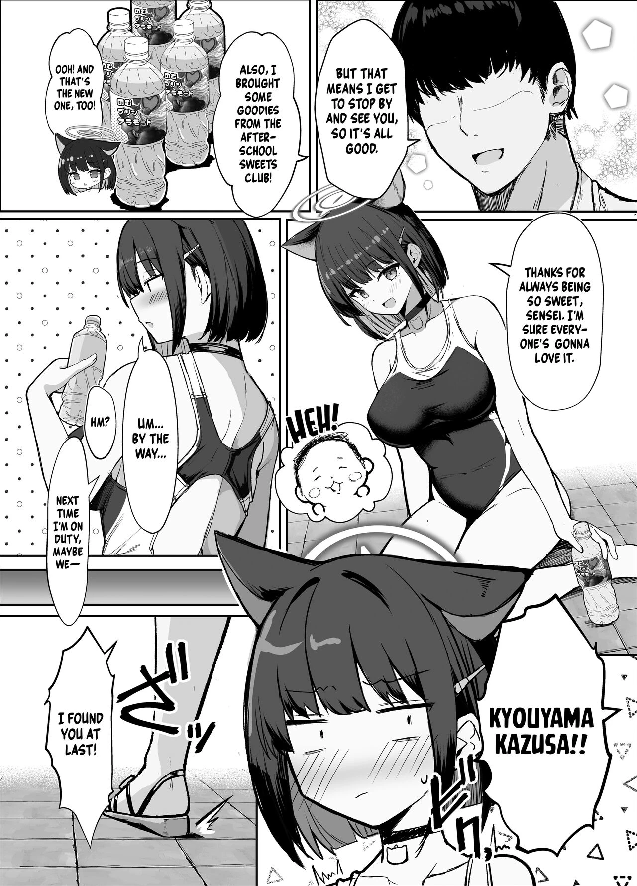 Fucking Kazusa in a Swimsuit After School | Kazusa to Houkago Mizugi Ecchi porn comic picture 3