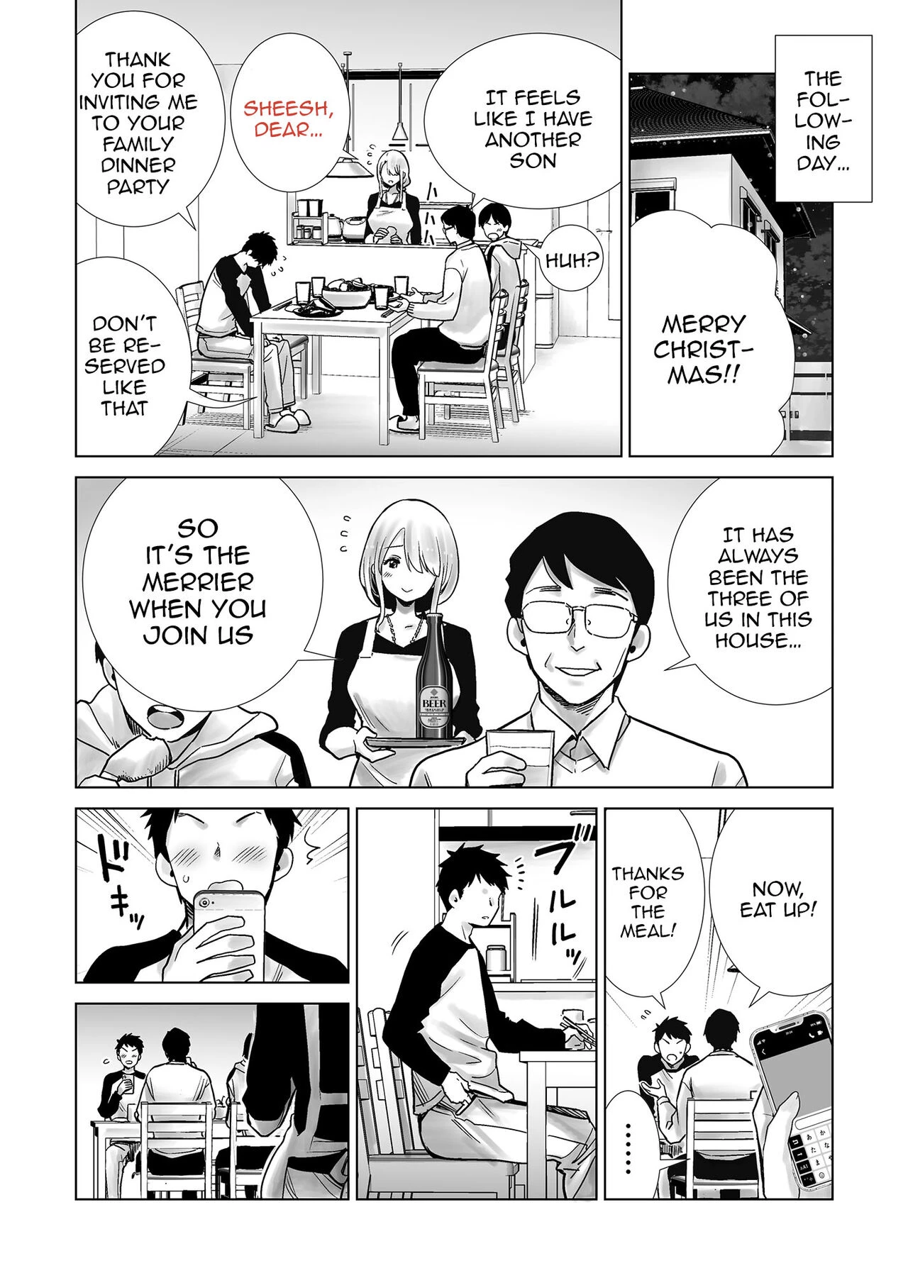 Fucking My Friend's Mom With My Big Cock On Christmas Eve | Tomodachi no Mama ga Boku no Dekachin de Ikimakutta Christmas Eve porn comic picture 30