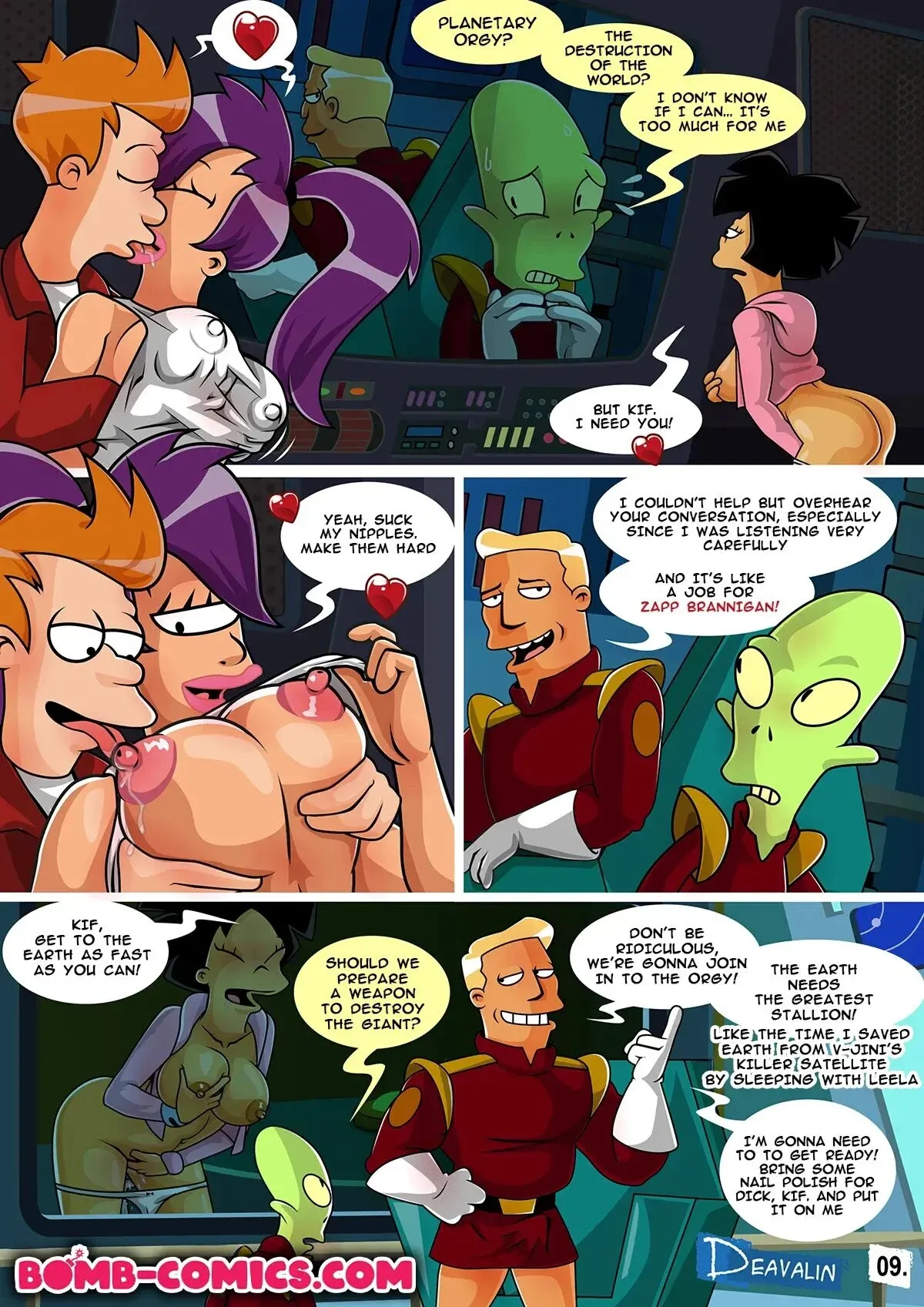 Fuckturama - Orgy To Save The Earth porn comic picture 10