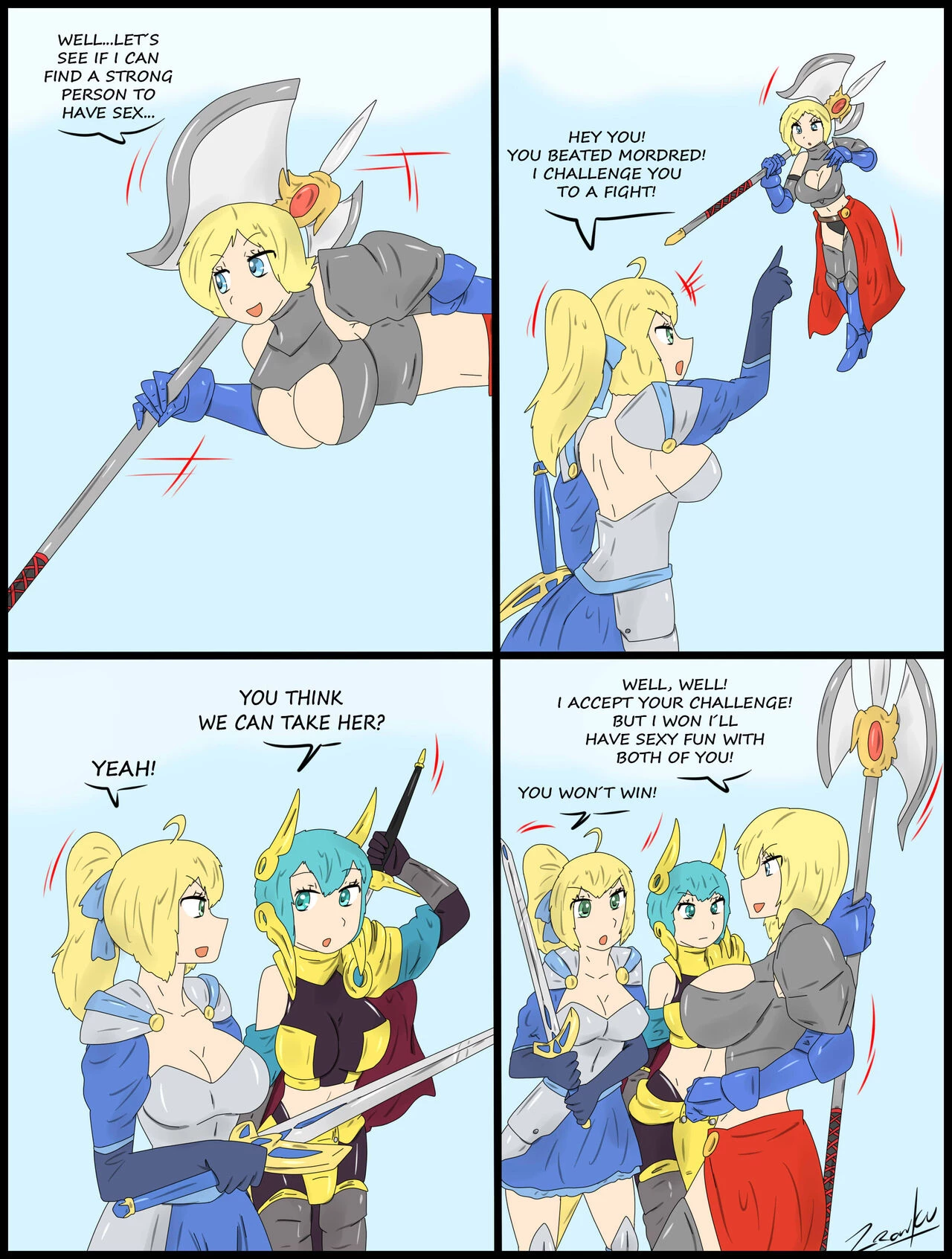 Fun Duel 1-2 porn comic picture 1