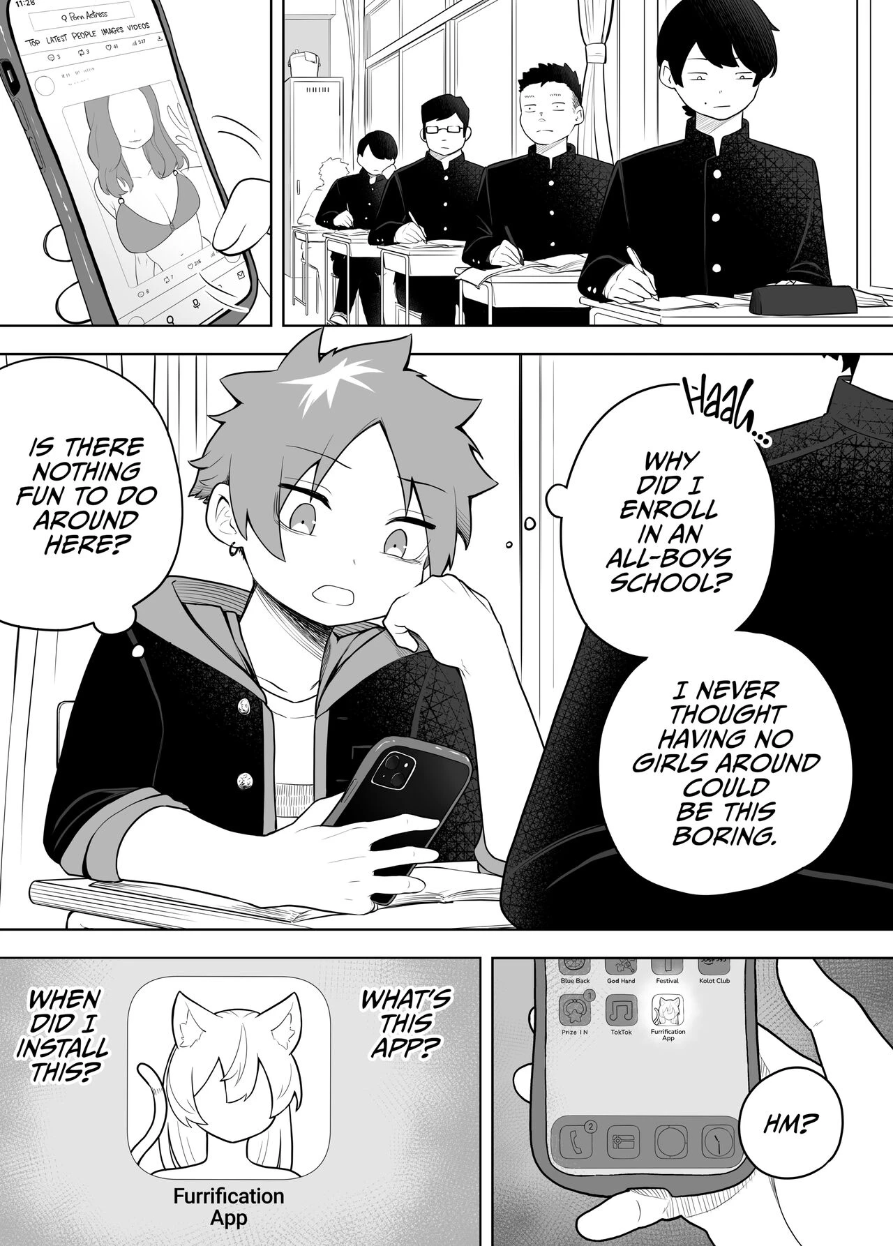 Furrification App | Kemokko-ka Appli porn comic picture 3