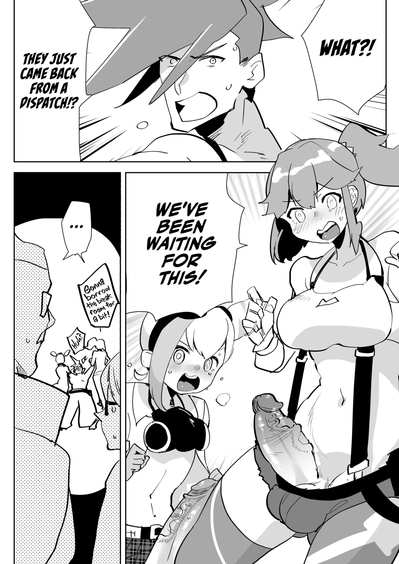 Futa Extinguisher | Futanari x Otoko no Hon porn comic picture 2