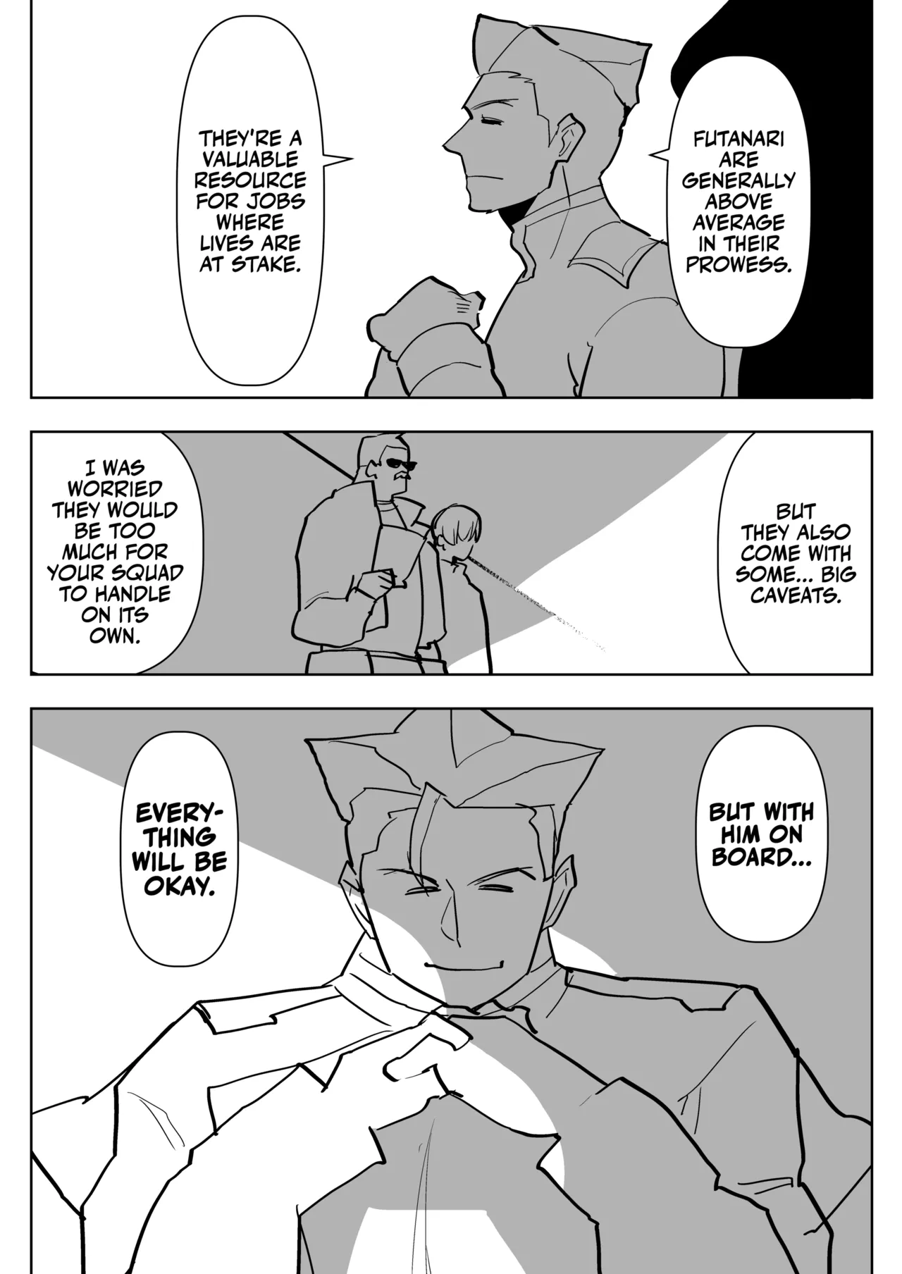 Futa Extinguisher | Futanari x Otoko no Hon porn comic picture 3