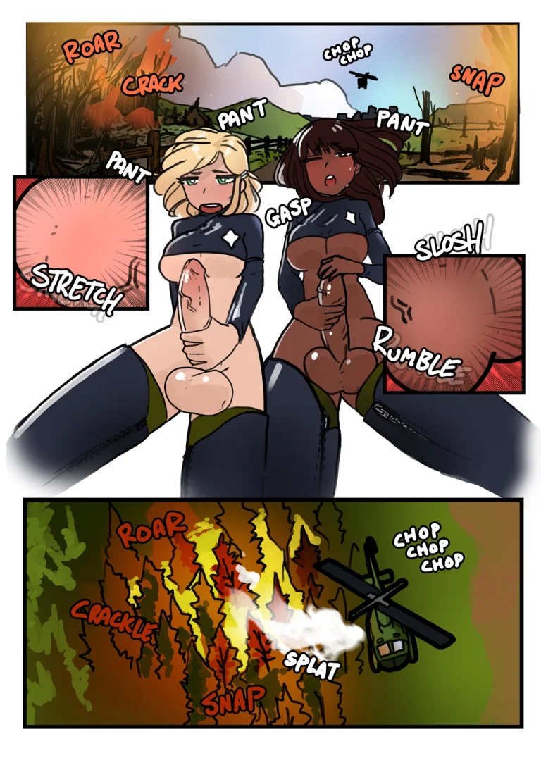 Futa FireFighters 3: Futa Inferno porn comic picture 7