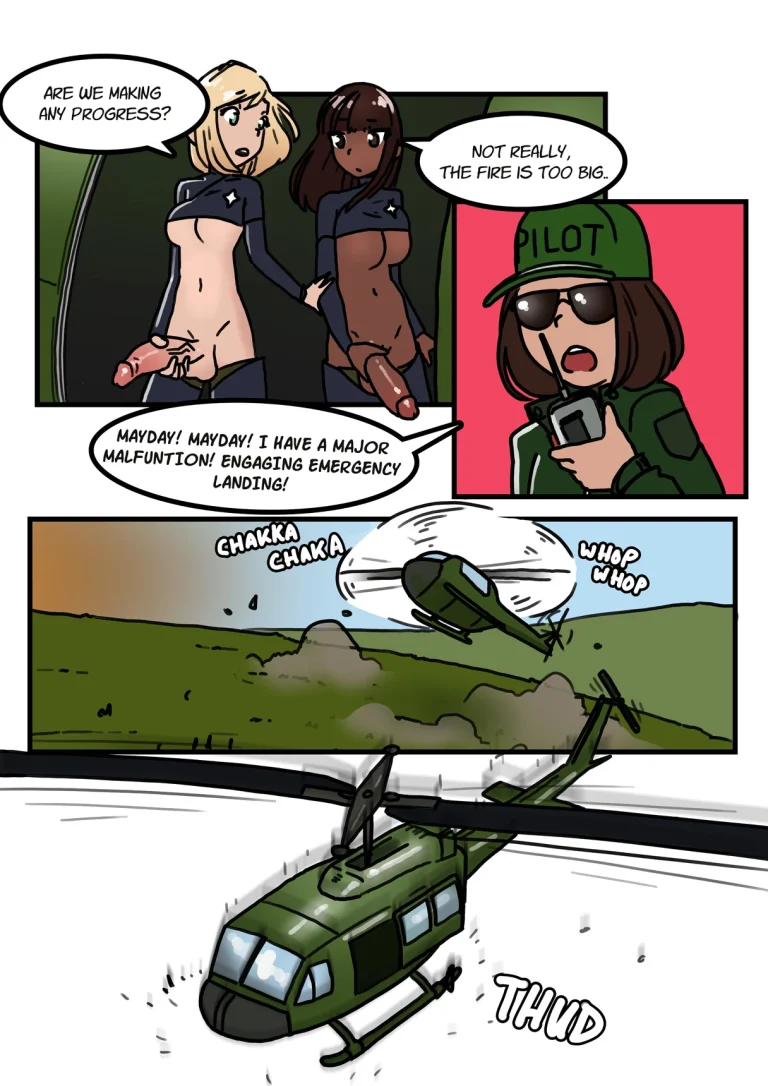 Futa FireFighters 3: Futa Inferno porn comic picture 8