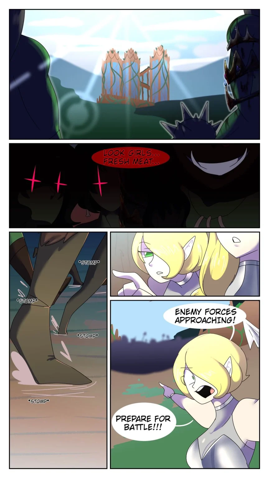 Futa Orcs vs Elves porn comic picture 1