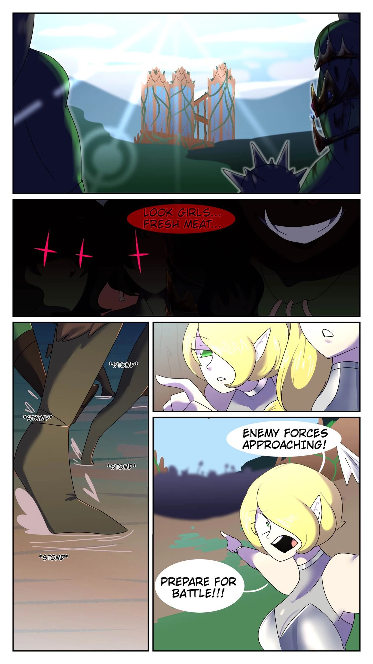 Futa Orcs vs Elves porn comic picture 1
