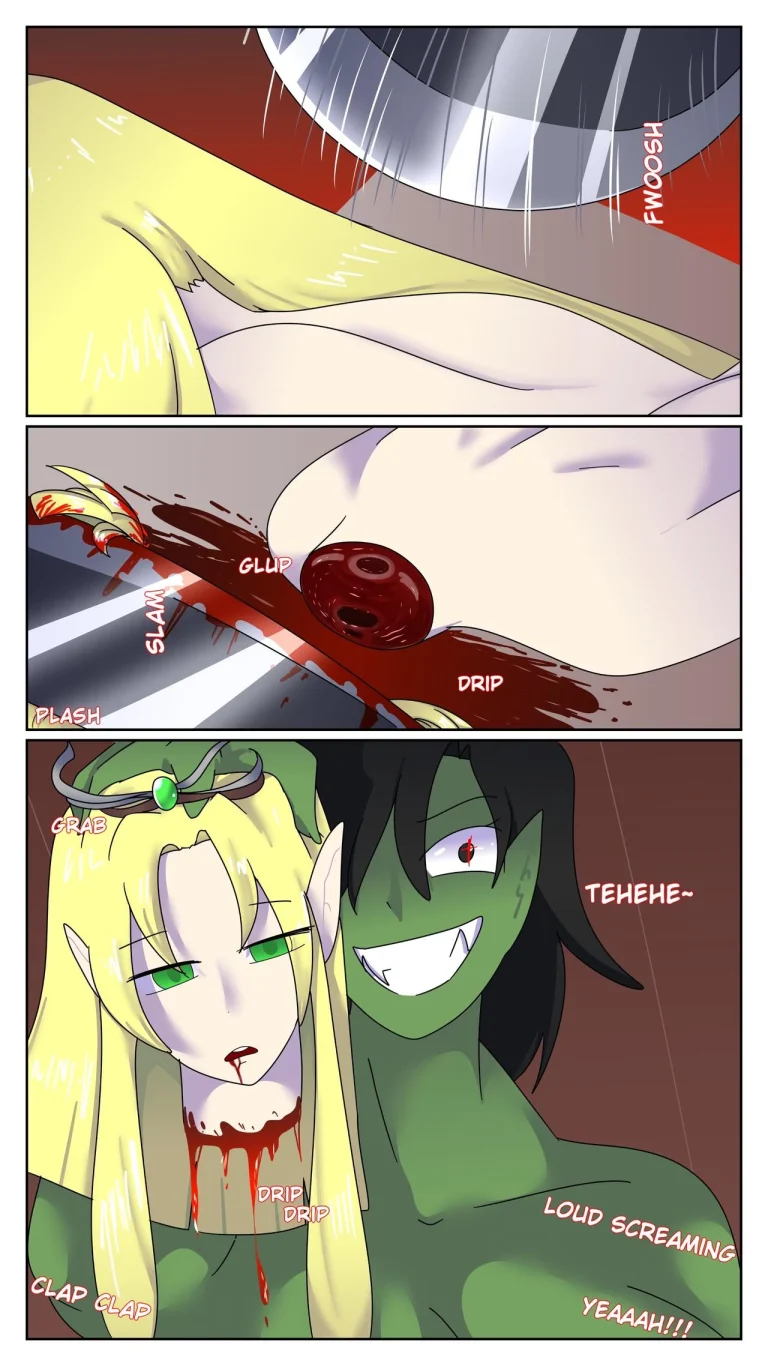 Futa Orcs vs Elves porn comic picture 10