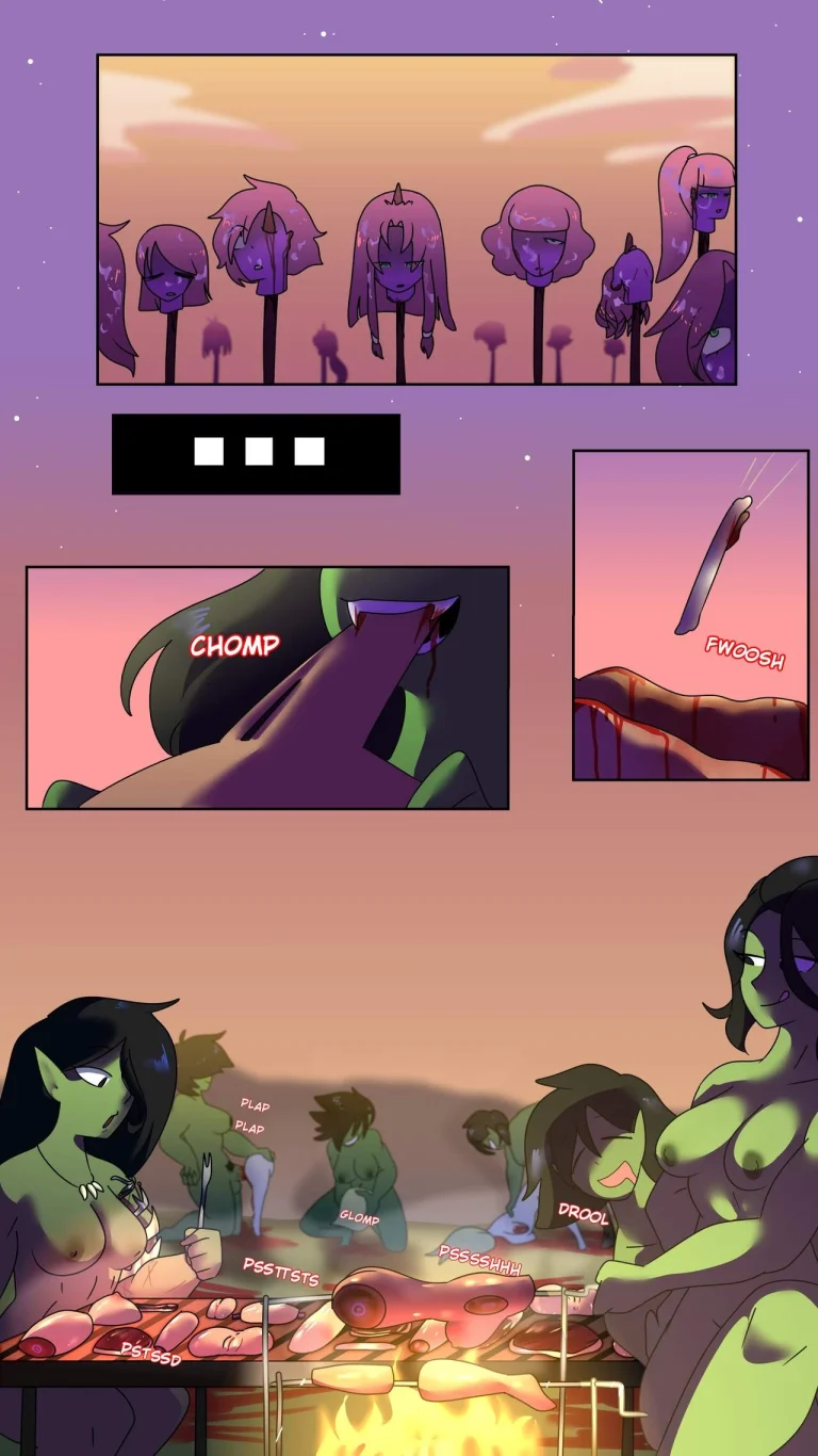 Futa Orcs vs Elves porn comic picture 11