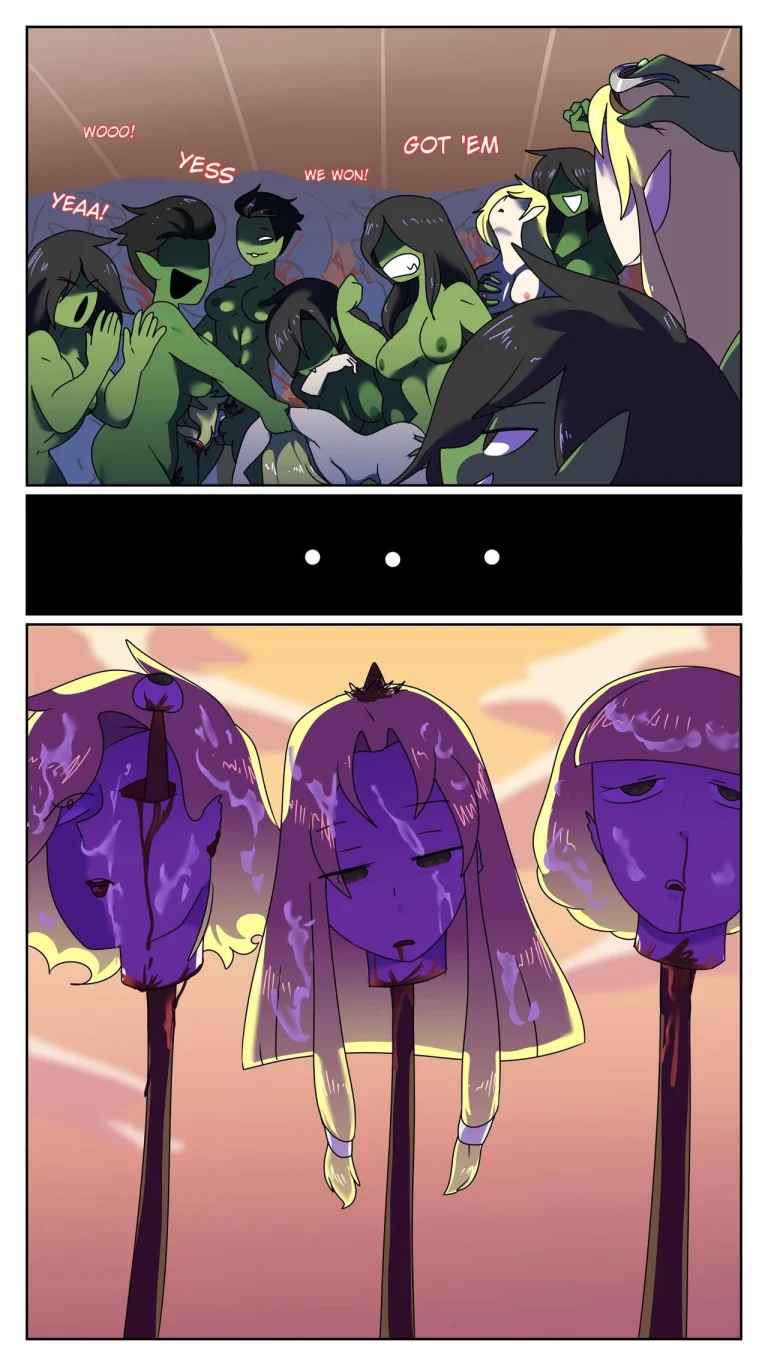 Futa Orcs vs Elves porn comic picture 12