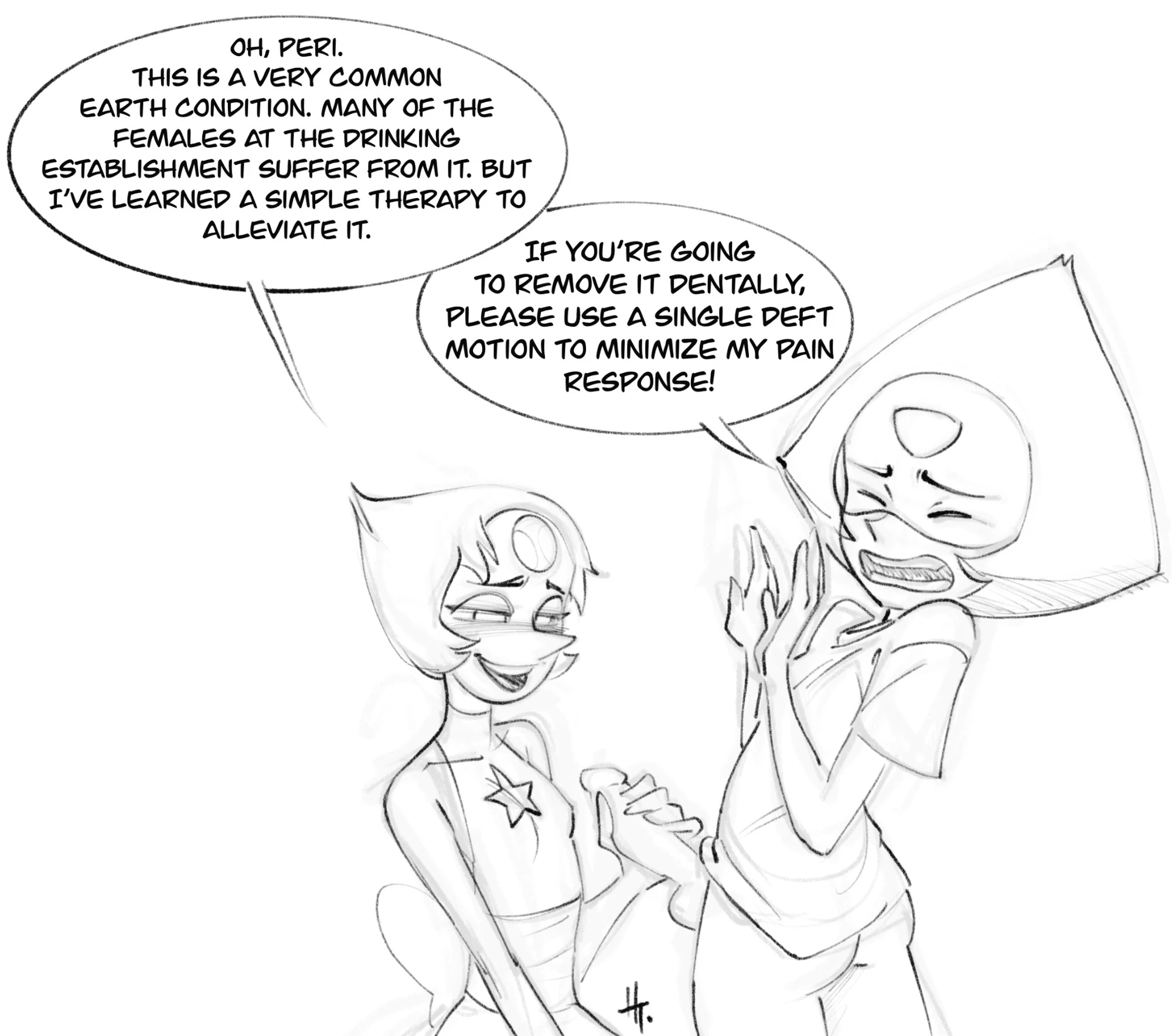 Futa Peridot x Pearl porn comic picture 2